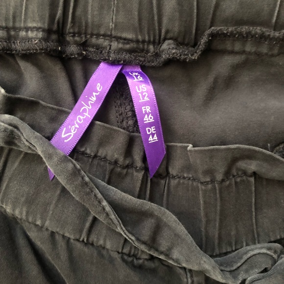 Navy under bump maternity trousers from Seraphine - Picture 4 of 4